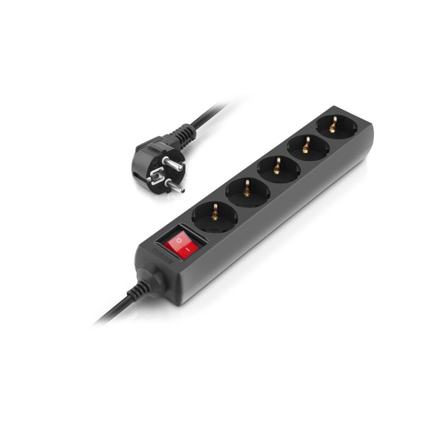 Фото - Мережевий фільтр REAL-EL RS-Protect M 10m Black (EL122300037)