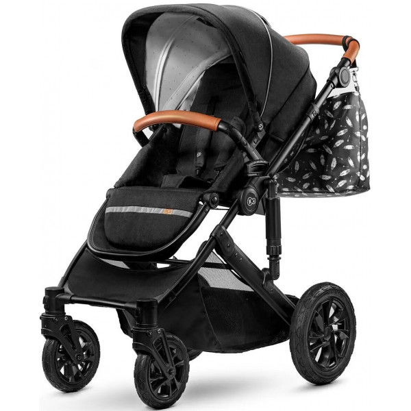 Фото - Коляска универсальная 2 в 1 Kinderkraft Prime Black + MommyBag (KKWPRIMBKMB200)