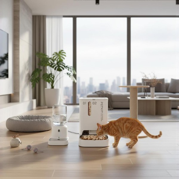 Фото - Смарт-годівниця PETKIT YumShare Dual-hopper with Cam (P591)