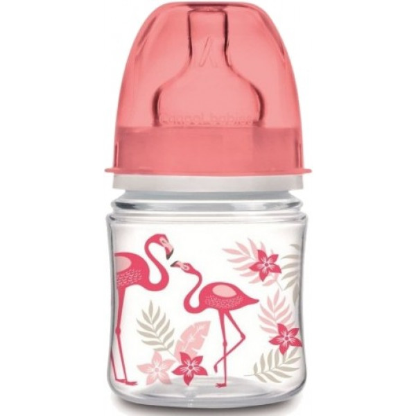 Фото - Пляшка для годування Canpol babies антиколікова з широким горлом PP Easy Start - Jungle коралова, 120 мл. (35/226_cor)
