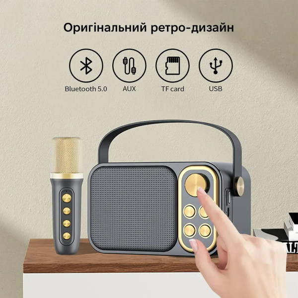 Фото - Портативна акустика INSPIRE караоке YS-105 Black