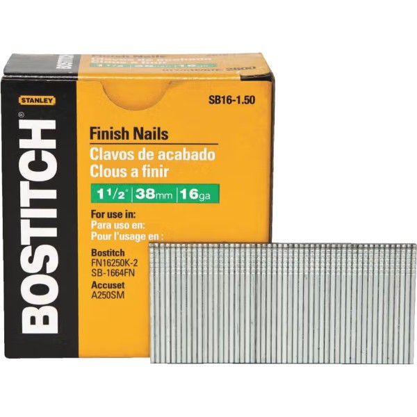 Фото - Гвозди Bostitch тип SB16 2500 шт. (SB16-1.50)