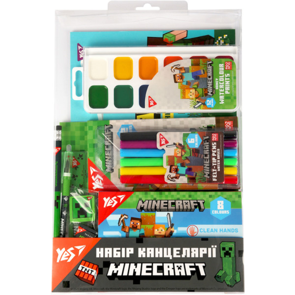 Фото - Набір для малювання YES Minecraft 11 пр. (450217)