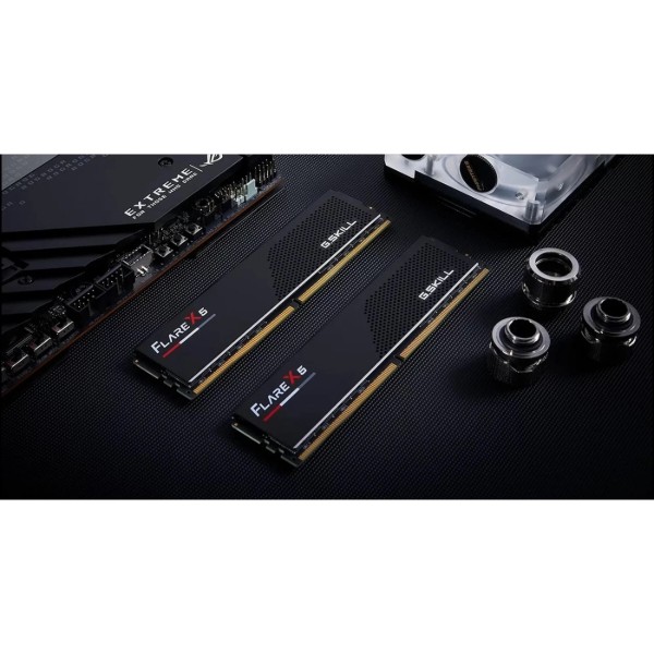 Фото - Пам'ять DDR G.Skill Flare X5 Black DDR5-5200 32GB (2x16GB) AMD EXPO CL40-40-40-83 1.10V (F5-5200J4040A16GX2-FX5)