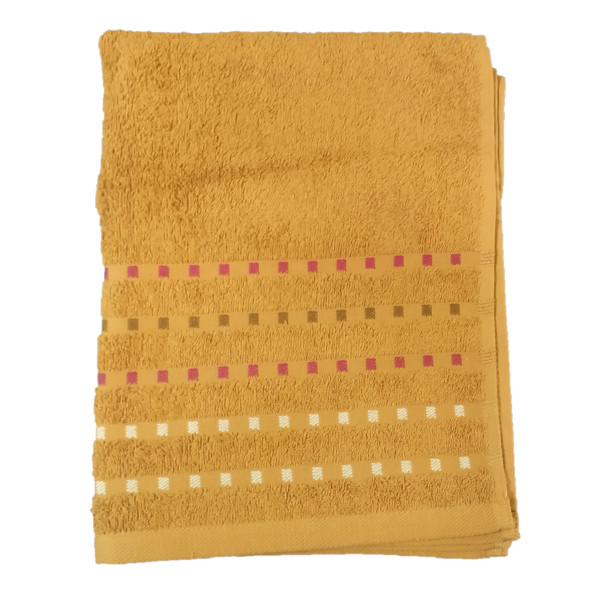 Фото - Рушник банний Zastelli Мозаїка 70х140 см бежевий (09538-000241)