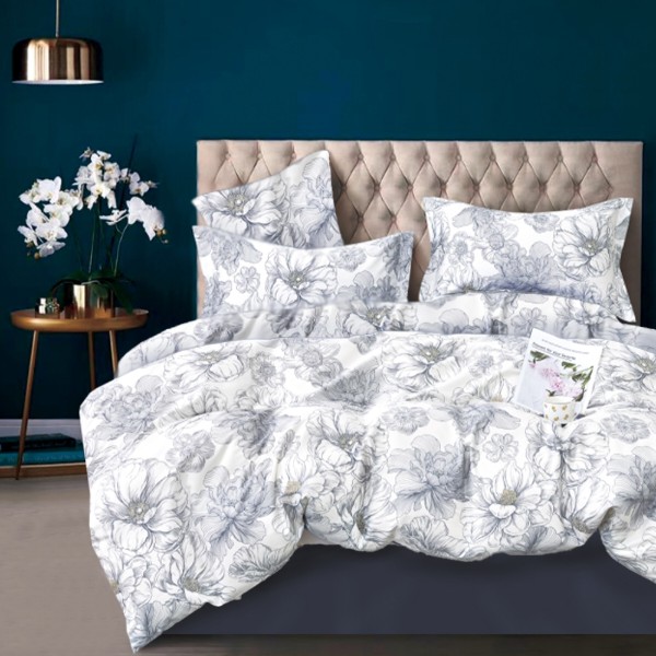 Фото - Комплект постільної білизни Zastelli YY201/Vintage Indigo 200х220 см різнокольоровий