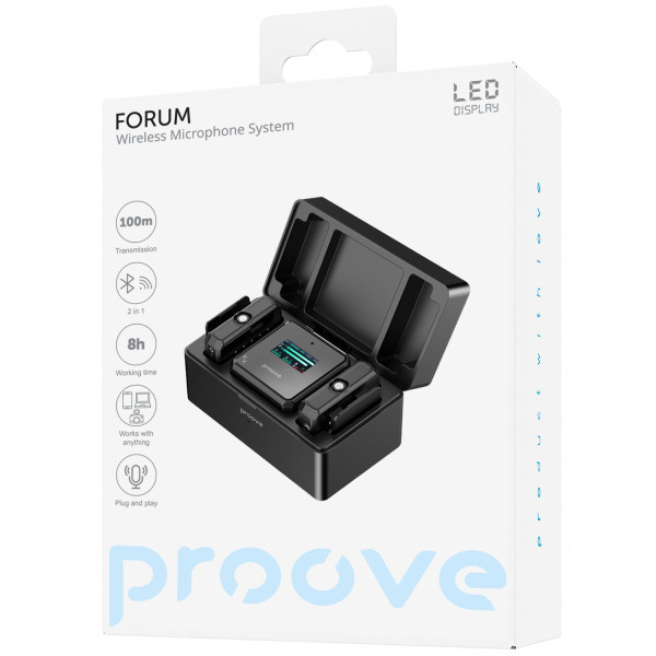 Фото - Мікрофон для смартфона Proove Forum Black (PPWM25000201)