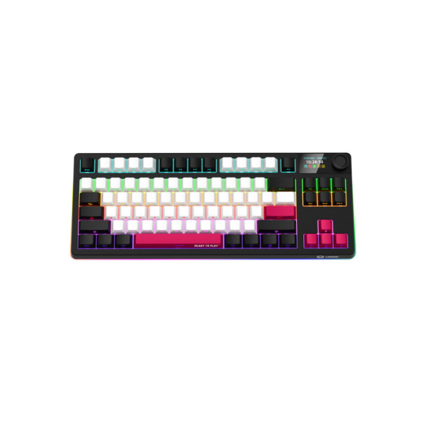 Фото - Клавиатура беспроводная игровая Lorgar KBP70TKLW Wireless TKL Mechanical Pro Black-Red (LRG-KBP70TKLW-BK-US)