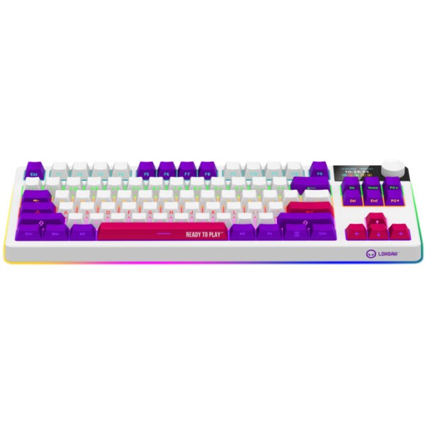 Фото - Клавиатура беспроводная игровая Lorgar KBP70TKLW Wireless TKL Mechanical Pro White (LRG-KBP70TKLW-WH-US)