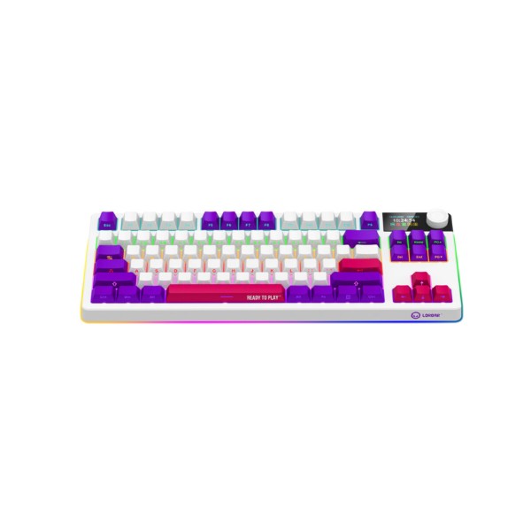 Фото - Клавиатура беспроводная игровая Lorgar KBP70TKLW Wireless TKL Mechanical Pro White (LRG-KBP70TKLW-WH-US)