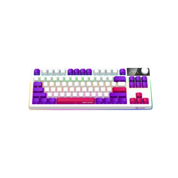 Фото - Клавиатура беспроводная игровая Lorgar KBP70TKLW Wireless TKL Mechanical Pro White (LRG-KBP70TKLW-WH-US)