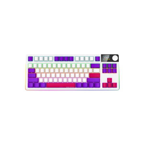 Фото - Клавиатура беспроводная игровая Lorgar KBP70TKLW Wireless TKL Mechanical Pro White (LRG-KBP70TKLW-WH-US)