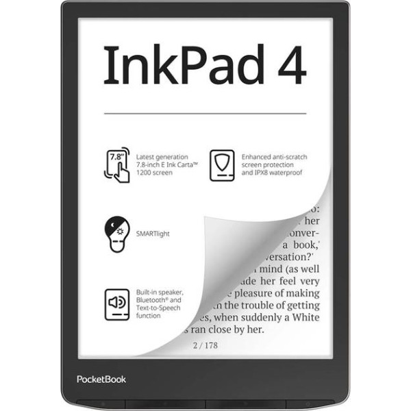 Фото - Електронна книга PocketBook 743G Stundust Silver (PB743G-U-CIS)