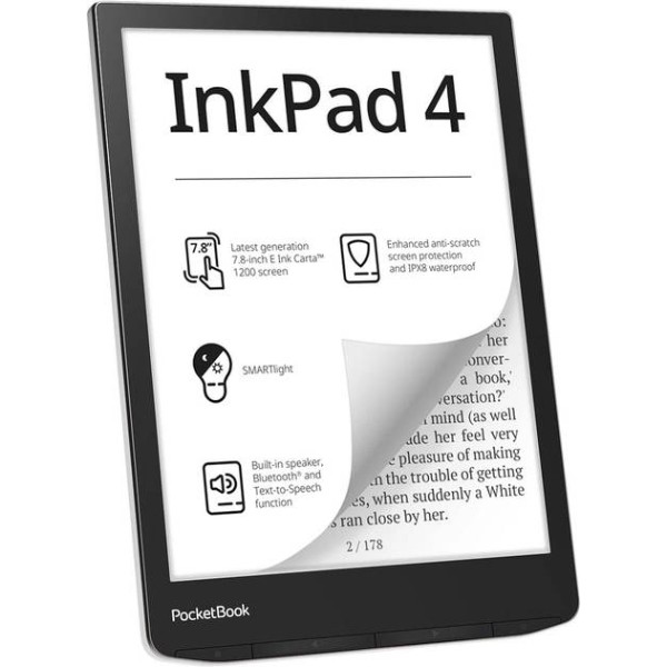 Фото - Електронна книга PocketBook 743G Stundust Silver (PB743G-U-CIS)
