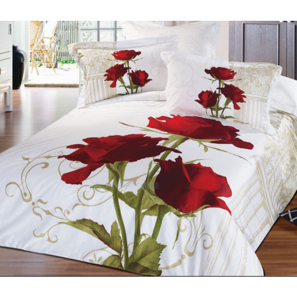 Фото - Комплект постільної білизни Word of Dream сатин 200х220 см різнокольоровий (H350)