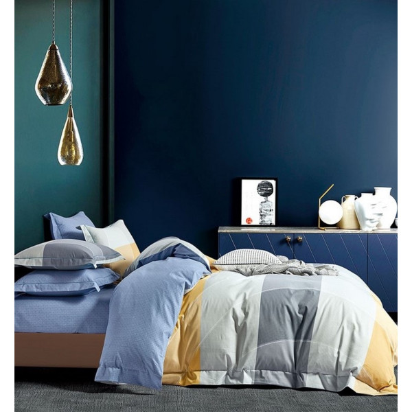 Фото - Комплект постільної білизни Word of Dream Премiум сатин 200х220 см сірий (ВХ709)