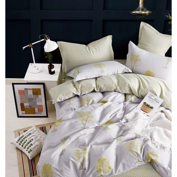 Фото - Комплект постельного белья Zastelli Tree бязь 200х220 см зеленый (18616)