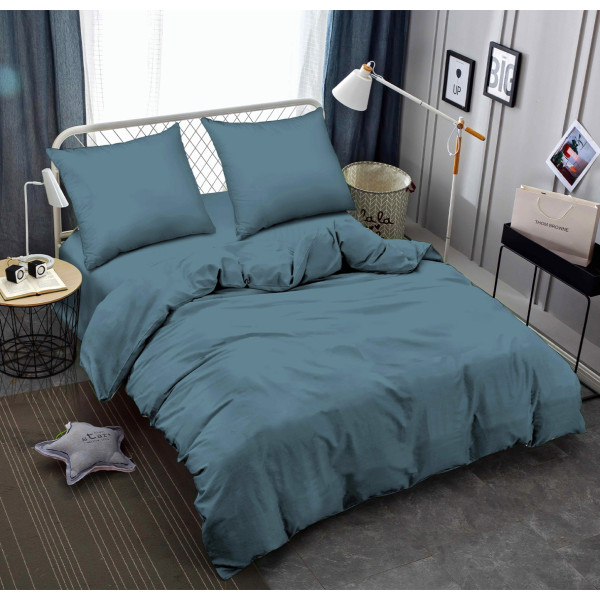 Фото - Комплект постельного белья Zastelli Brittany Blue жатка 200х220 см синий (21272)