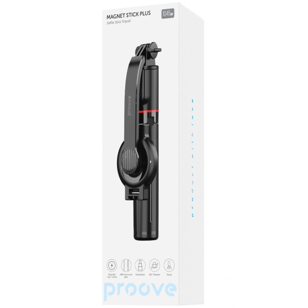 Фото - Трипод для селфі Proove Magnet Stick Plus (1045mm) Black (TMSP00010001)