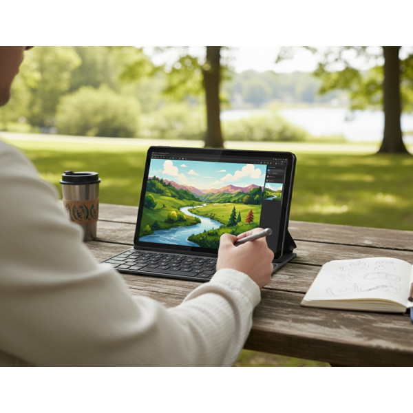 Фото - Планшет Lenovo Idea Tab 8/256 WiFi (ZAFR0319UA) Luna Grey + Keyboard&Pen