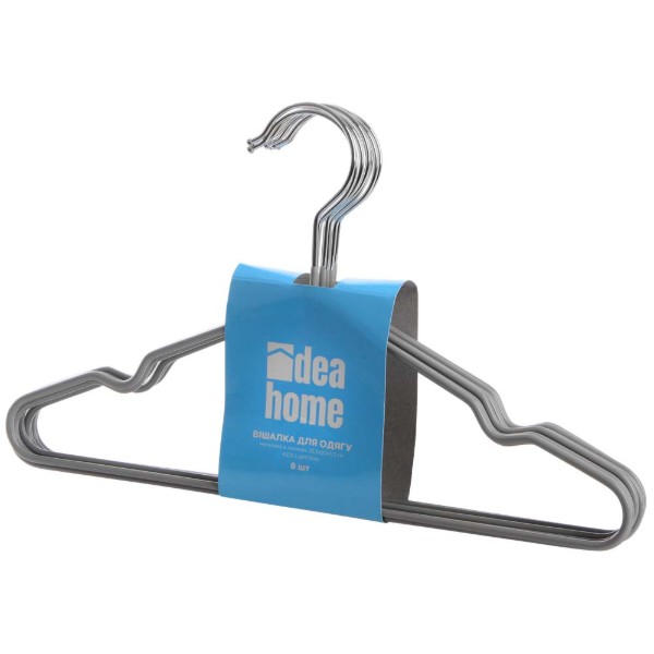 Фото - Вішалка Idea Home 33,5x20x1,2 см KIDS Light Grey 8 шт. (7043037)