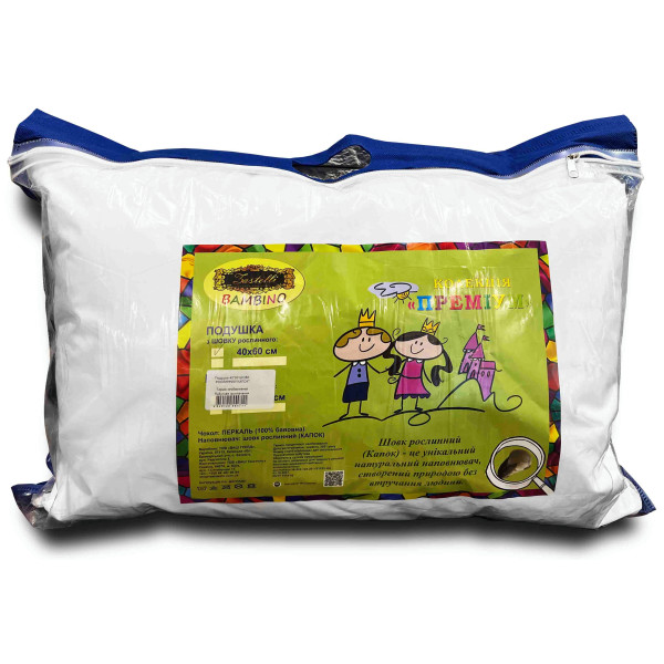 Фото - Подушка дитяча стандартна Zastelli Капок 40х60 біла (11959)