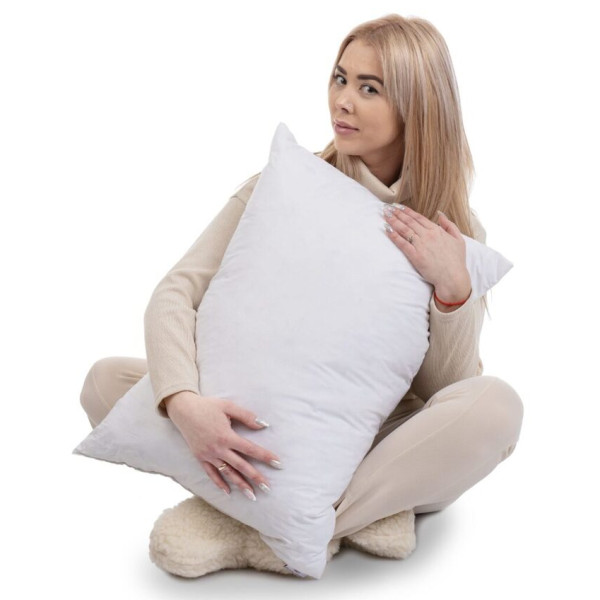 Фото - Подушка стандартна Zastelli антиалергенне волокно 50х70 см біла (16325)