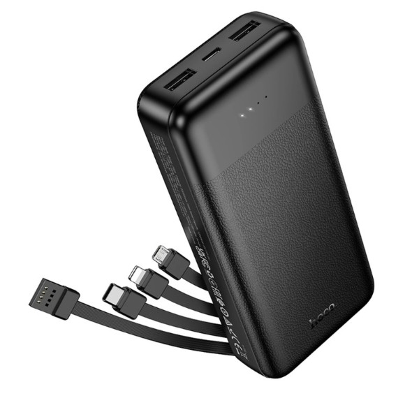 Фото - Батарея мобильная HOCO J163A 20000mAh Black (6942007664592)