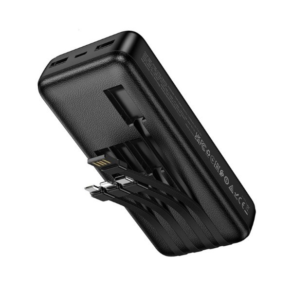 Фото - Батарея мобильная HOCO J163A 20000mAh Black (6942007664592)