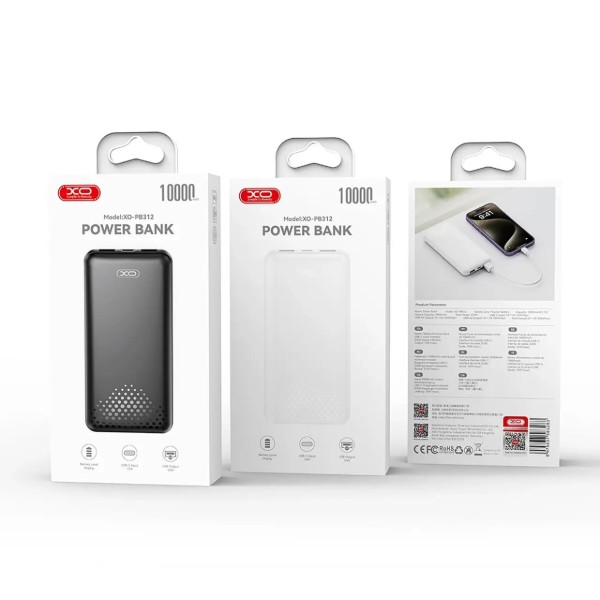 Фото - Батарея мобильная XO 10000mAh (PB312.black)