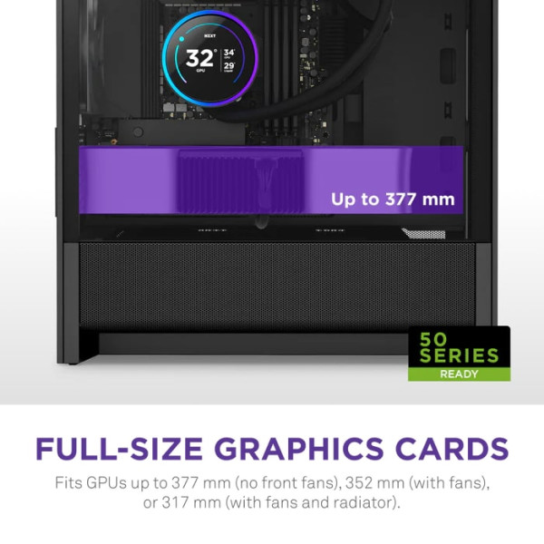 Фото - Корпус NZXT H3 Flow micro-ATX Mid-tower Case - All Black (CC-H31FB-01)