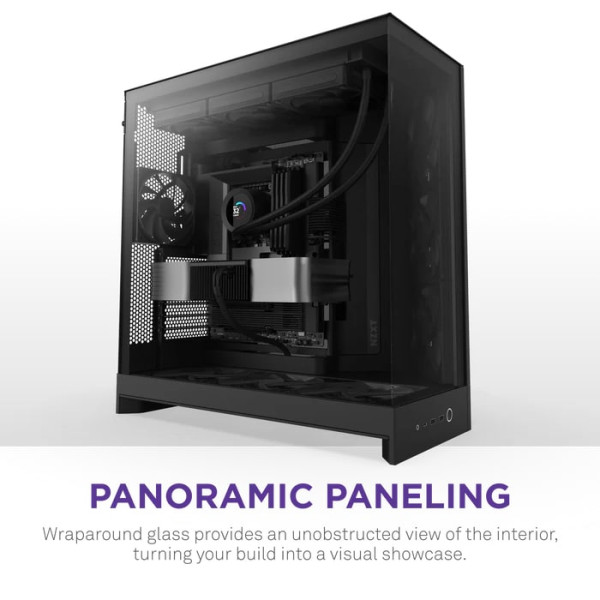 Фото - Корпус NZXT H9 Flow Dual-Chamber Mid-tower Case - All Black (CM-H92FB-01)