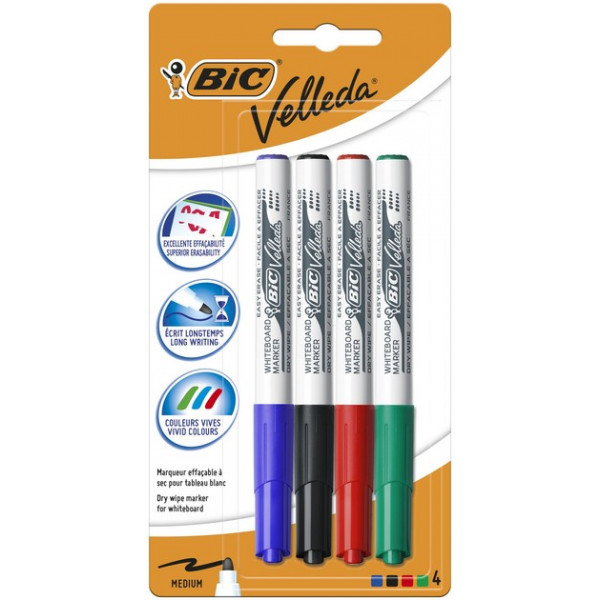 Фото - Набір маркерів BIC для дошок 4 шт. (3086120067441)