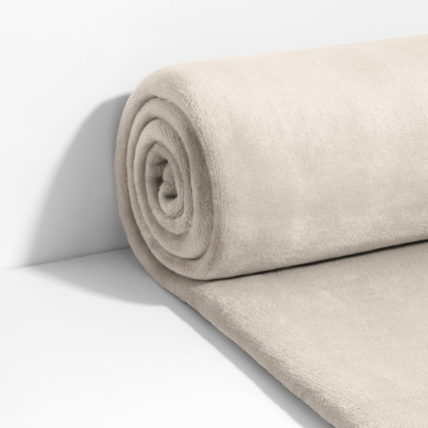 Фото - Плед полуторний Lelit Фланель (Велсофт) Світло-Бежевий 150/200 (1196299)