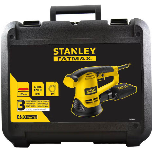Фото - Ексцентрикова шліфовальна машина Stanley FatMax 480 Вт (FME440K)