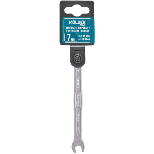 Фото - Ключ комбiнований Molder CR-V 7 мм (MT58007) Фото - Ключ комбiнований Molder CR-V 7 мм (MT58007)