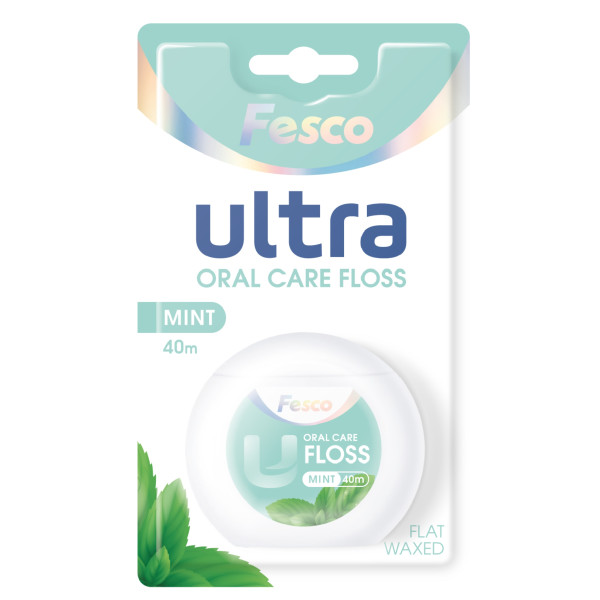 Фото - Зубна нитка Fesco Ultra Fresh Clean Mint 40 м (4820204702427)