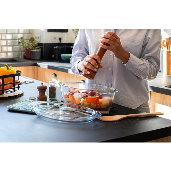Фото - Уцінка - Форма для приготування Pyrex 459A000/7643 овал з кр 3.1л+1л