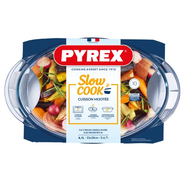 Фото - Уцінка - Форма для приготування Pyrex 459A000/7643 овал з кр 3.1л+1л
