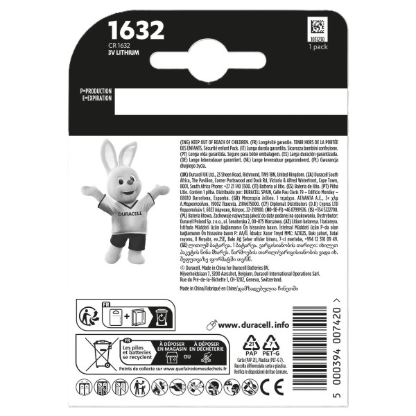 Фото - Батарейка Duracell DL1632 DSN (5011068)