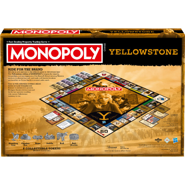 Фото - Настільна гра стратегічна (18+) Winning Moves YELLOWSTONE Monopoly (WM04120-EN1-6)