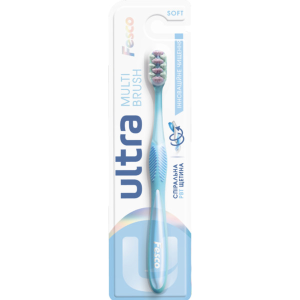 Фото - Зубна щітка Fesco Ultra Multibrush Blue (4820204702083)
