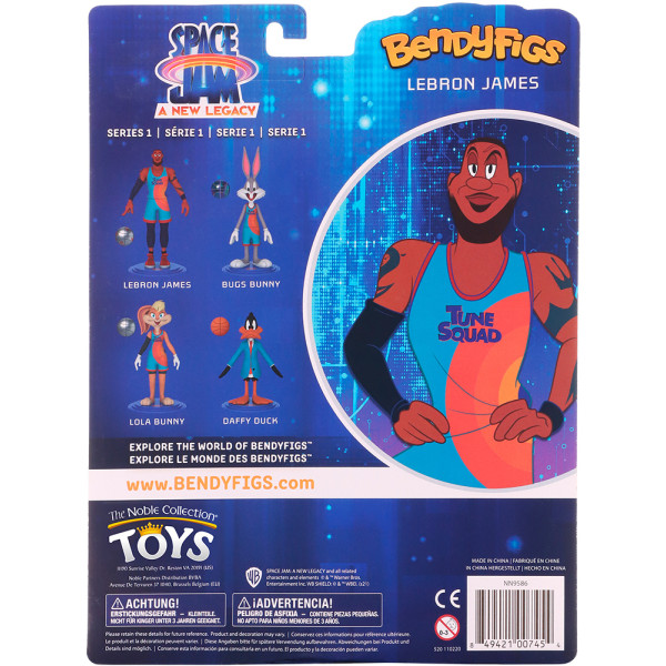 Фото - Колекційна фігурка Noble Collection LOONEY TUNES Lebron SJ2 Bendyfig 19 см (NN9586)