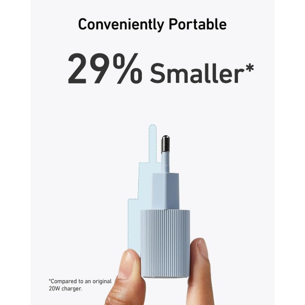 Фото - Мережевий зарядний пристрій Anker PowerPort 511 Nano IV - 30W USB-C White (A2337G21)