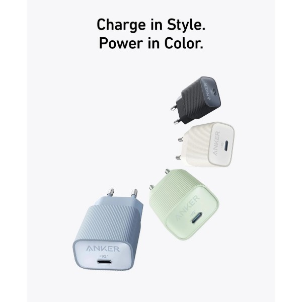 Фото - Мережевий зарядний пристрій Anker PowerPort 511 Nano IV - 30W USB-C White (A2337G21)