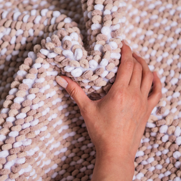 Фото - Набір килимів DarianA Melody 55х50+50х80 см Бежевий (1000007499)