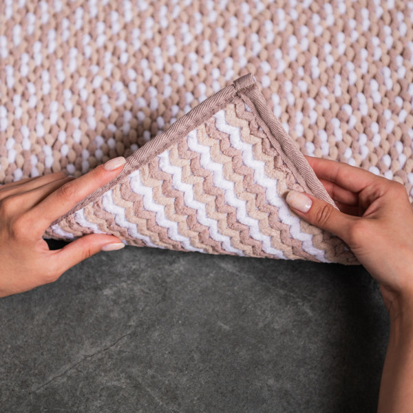 Фото - Набір килимів DarianA Melody 55х50+50х80 см Бежевий (1000007499)