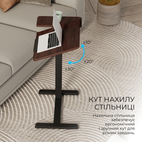 Фото - Стол компьютерный OfficePro ODM320DW Dark Wood/Black