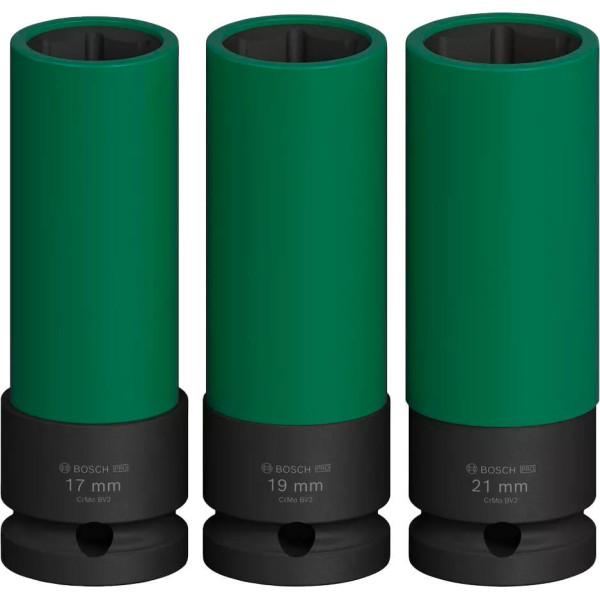 Фото - Набір торцевих голівок Bosch Professional Extra Deep 1/2" 85 мм 3 шт. (2.608.003.033)