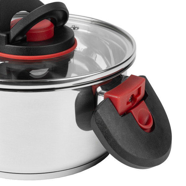 Фото - Кастрюля Krauff 6.1 л Prime Chef зі скляною кришкою (26-303-022)